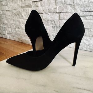 Steve Madden Black Suede Heels